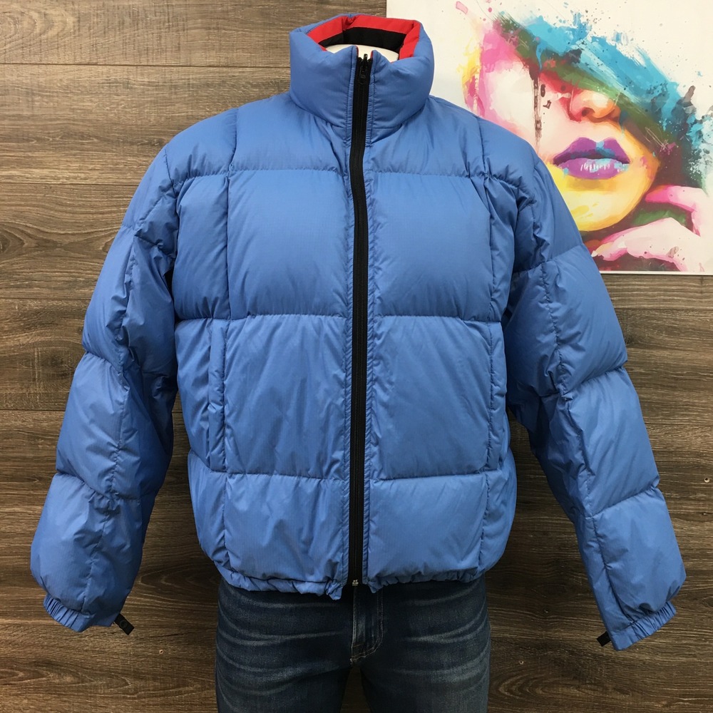 VINTAGE Nautica Competition Blue Duck Down‎ Puffer Jacket Mens XL Quilted Coat
